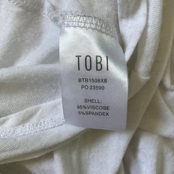 TOBI "LOOK AT THE LIGHT" IVORY WHITE LONG BELL-SLEEVE BLOUSE TOP - Picture 9 of 10